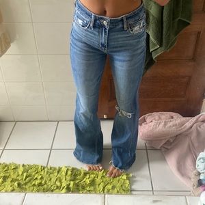 Flare jeans American eagle high rise size 0 xs
